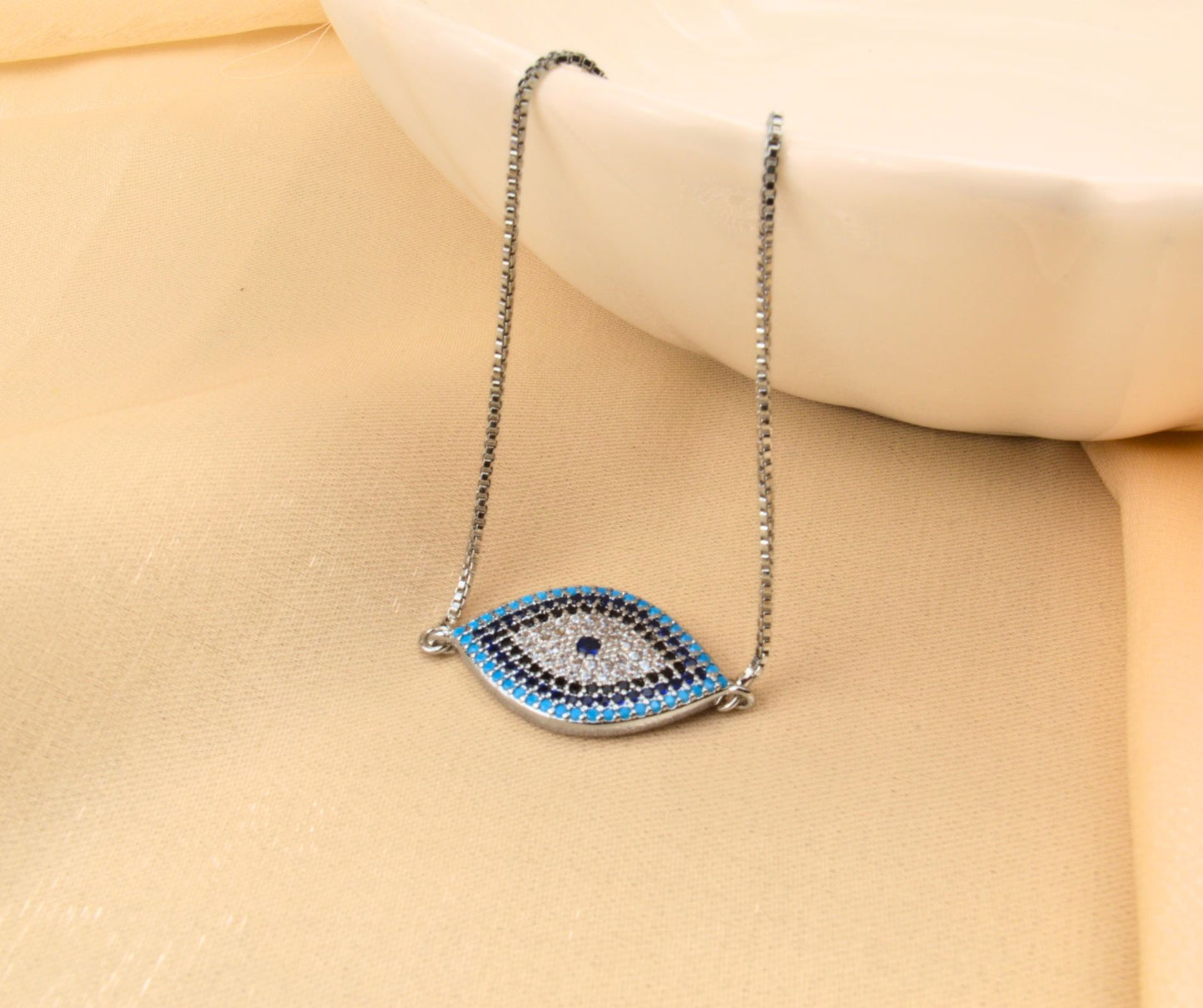 Sterling Silver Evil Eye- S
