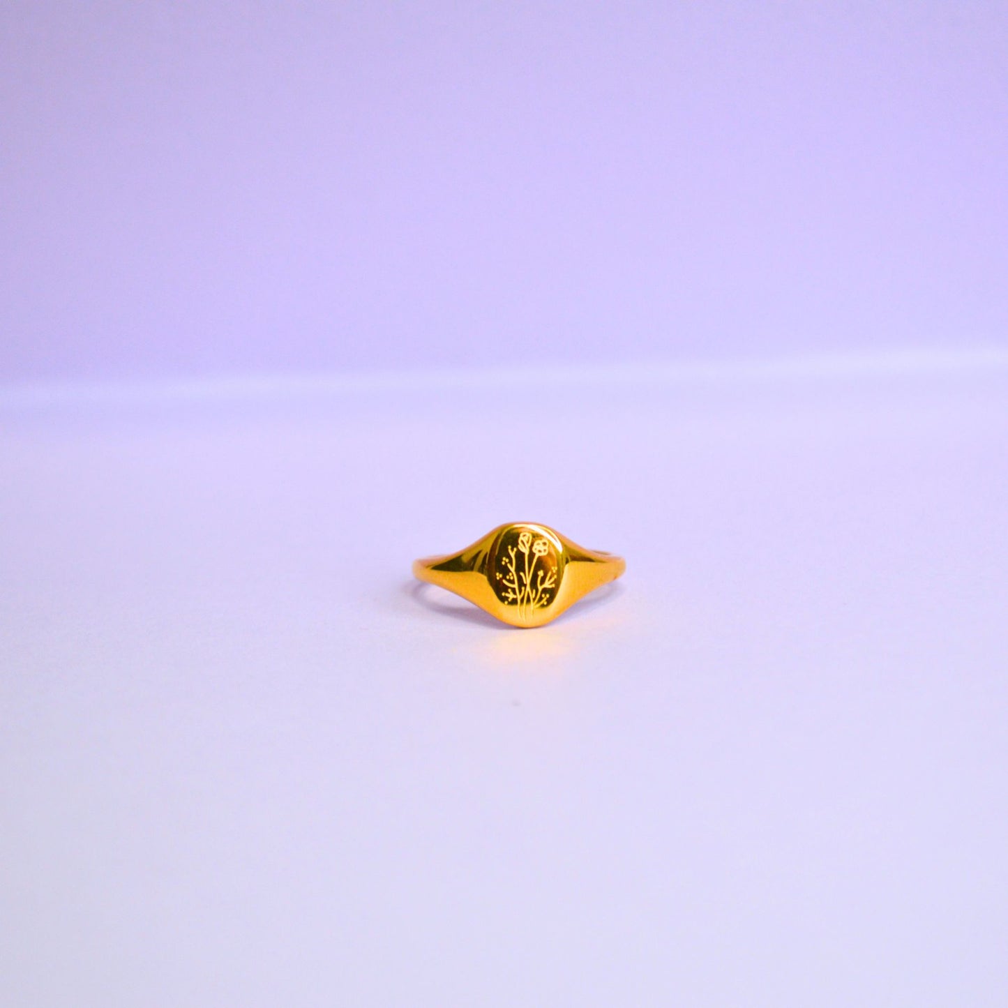 18K Gold Plated "Garden Romance" Ring