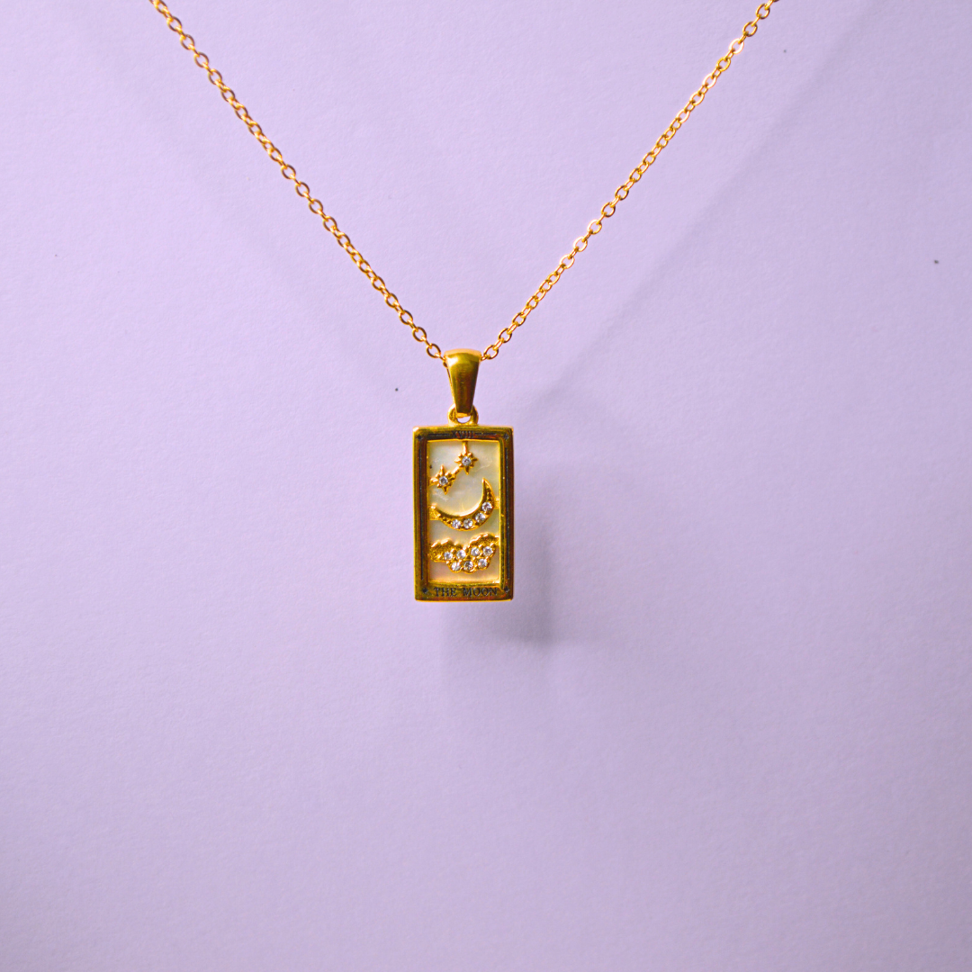 18K Gold Plated "Aspire" Tarot Pendant Necklace