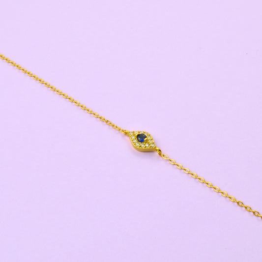 Gold Silver Evil Eye-S
