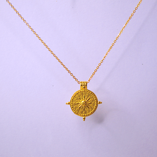 "Shimmering Sun" Pendant Necklace