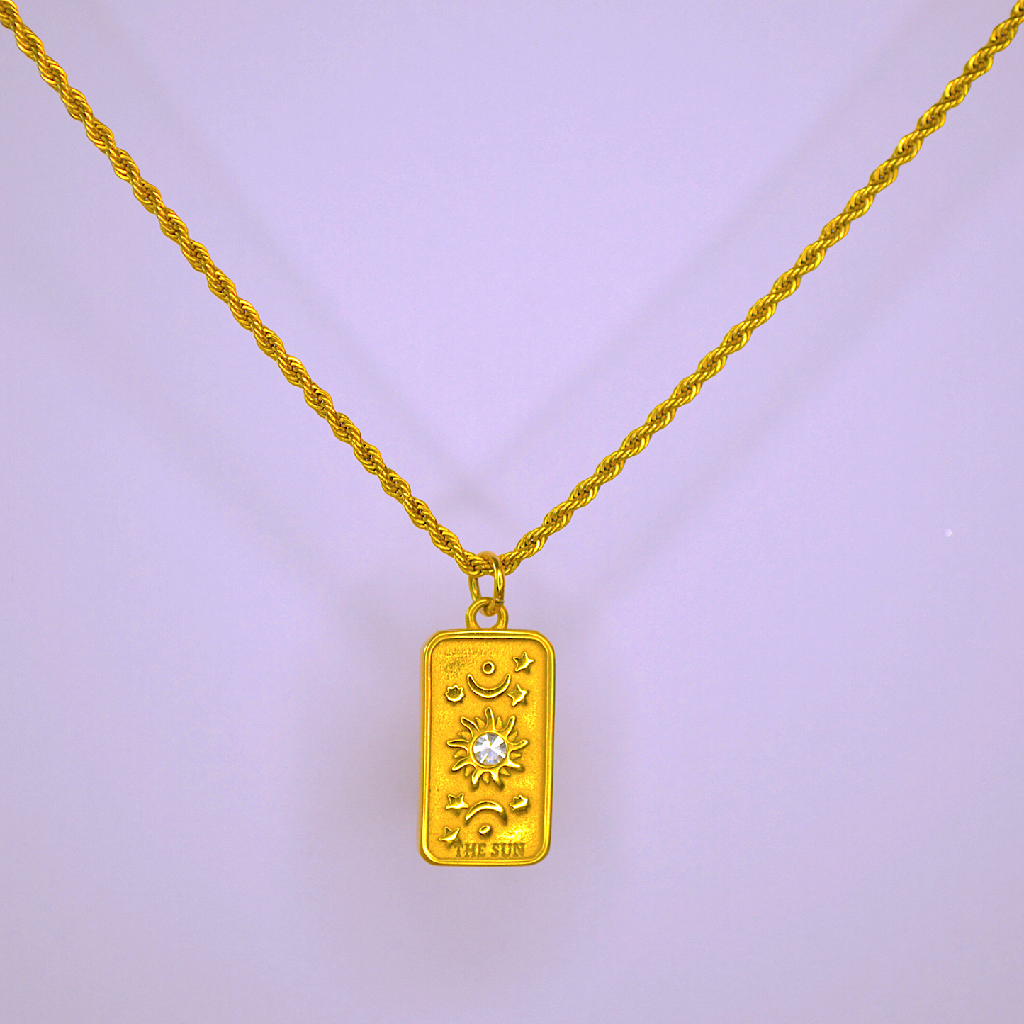 18K Gold Plated "Aura" Tarot Pendant Necklace