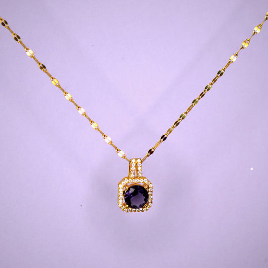 "Violet Enigma" Pendant Necklace