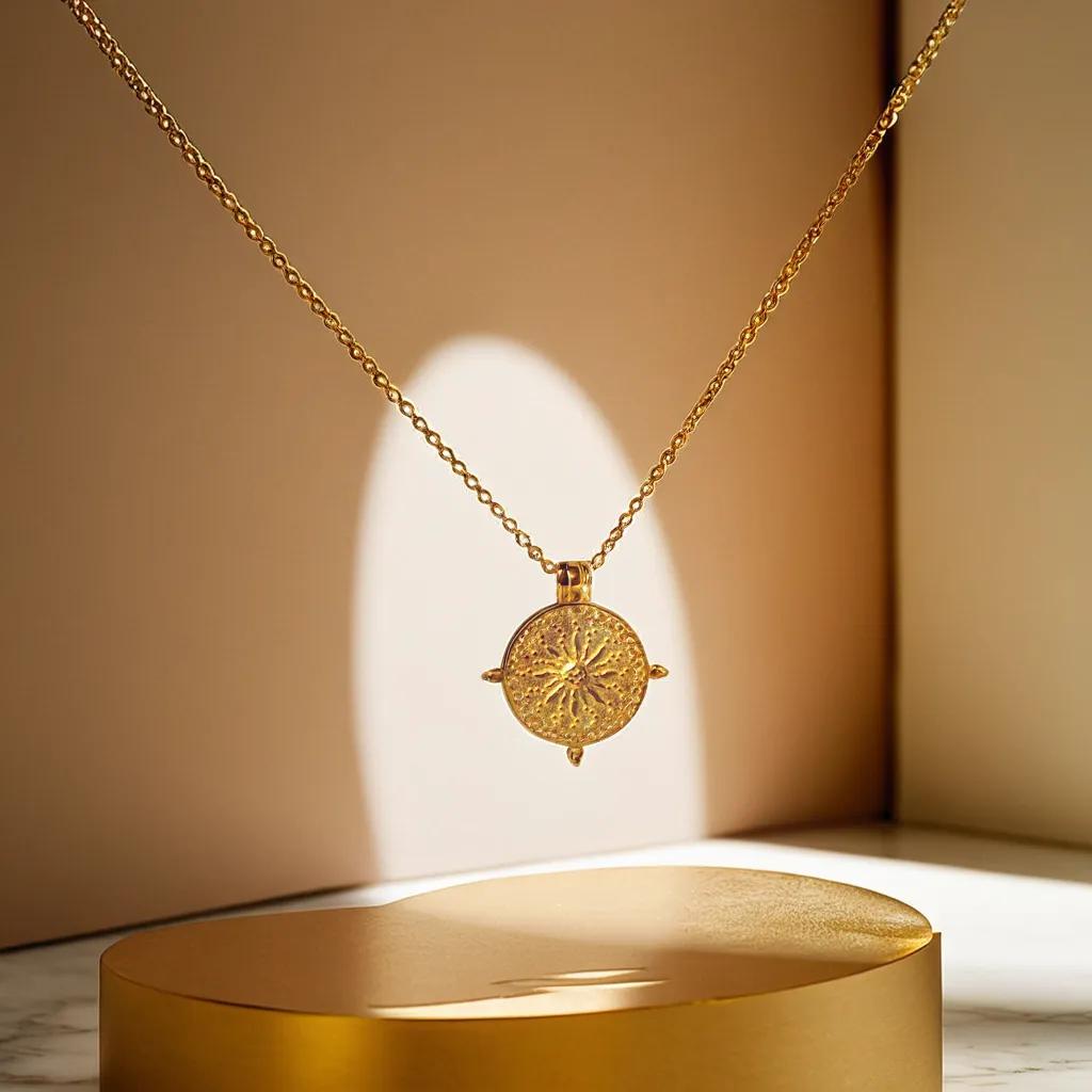 "Shimmering Sun" Pendant Necklace