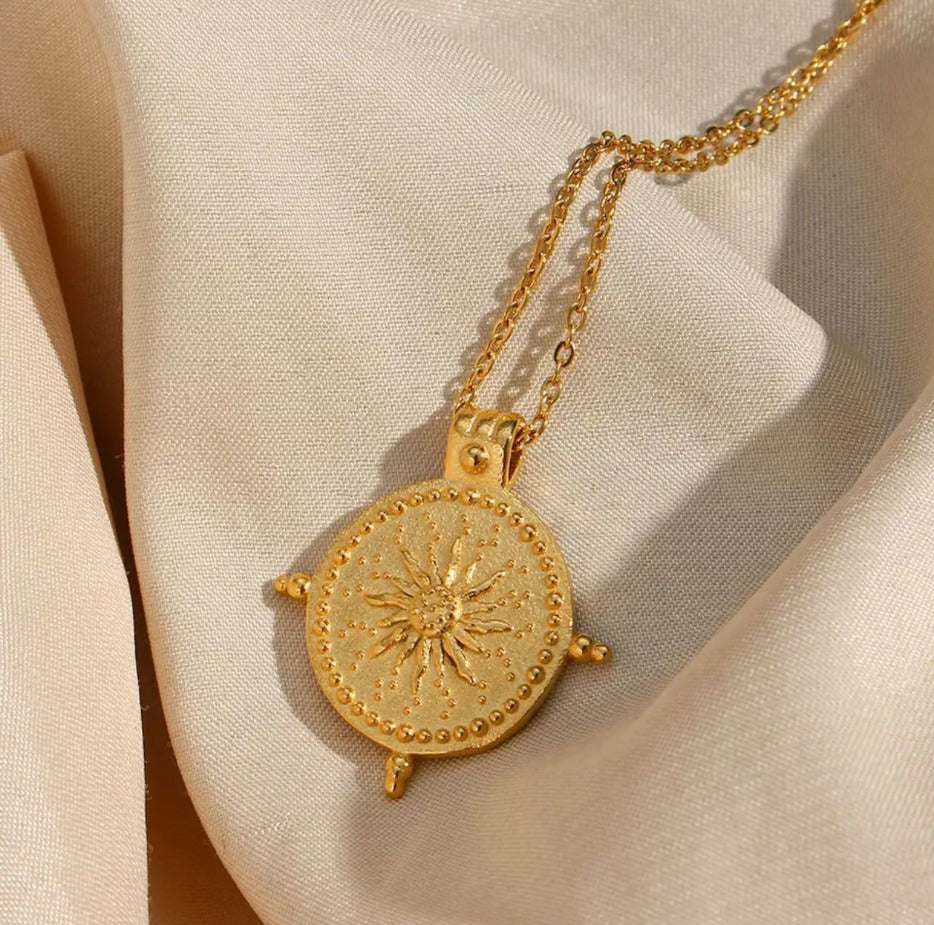 "Shimmering Sun" Pendant Necklace